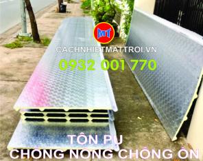 Tôn PU 3 lớp cách nhiệt cách âm 